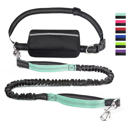 Hand Free Dog Leash for Pet Walking Running Jogging Adjustable Dog Leash Waist Belt Chest Strap Traction Rope Dog Accessories