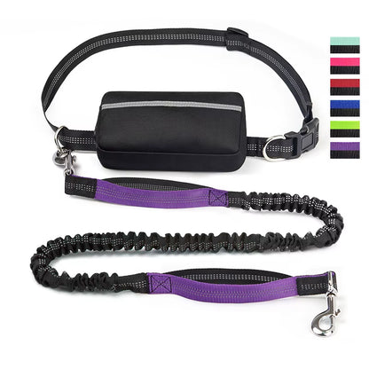 Hand Free Dog Leash for Pet Walking Running Jogging Adjustable Dog Leash Waist Belt Chest Strap Traction Rope Dog Accessories