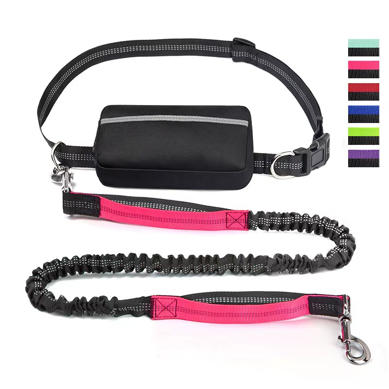 Hand Free Dog Leash for Pet Walking Running Jogging Adjustable Dog Leash Waist Belt Chest Strap Traction Rope Dog Accessories